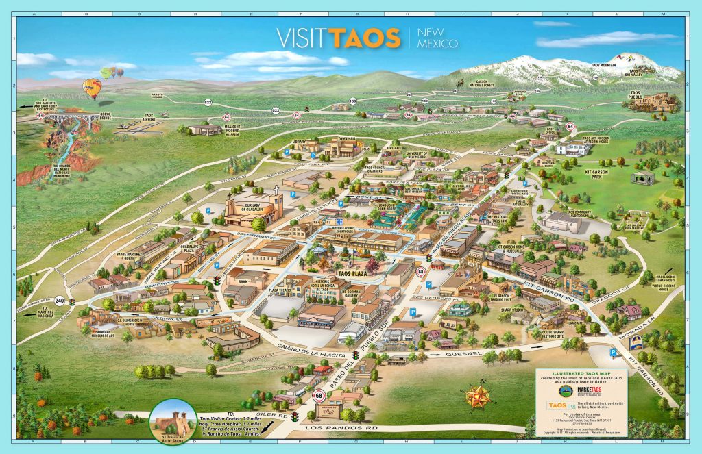 Map of Taos